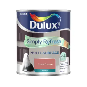 Dulux Simply Refresh Coral Charm Eggshell Multi-surface Emulsion paint, 750ml