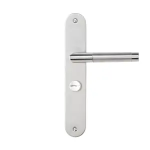 Colours Callac Stainless steel Straight Bathroom Door handle (L)130mm