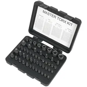 52pc TRX SECURITY Master Set Sockets & Bits - 1/4" 3/8" 1/2" Drive Male & Female