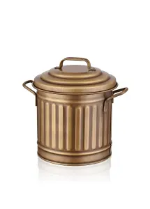 Rozi Gold Countertop Waste Basket (4 Litres)