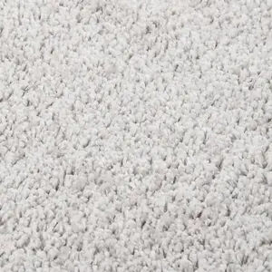 Shaggy Rug Light Grey 140x200 cm Anti Slip