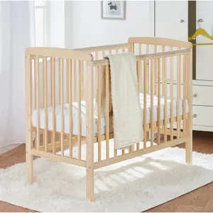 Sydney Mini Cot with Mattress Natural