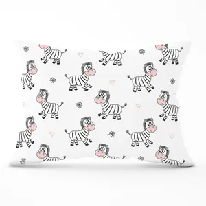 Cute Hand Drawn Zebra Cushions 33cm x 48cm