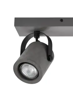 Kempston Bar Matt Grey 3 Light Spotlight