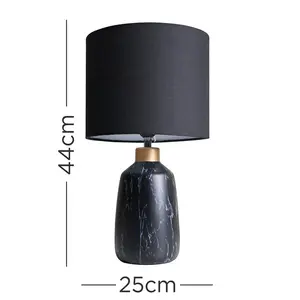 Metal Table Lamp Black