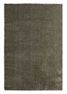 Taupe Thick Shaggy Rug - California - 110x160 (3'7x5'4")