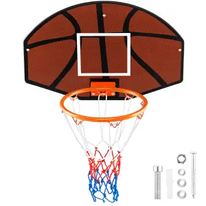 Costway Basketball Hoop Set Wall Mounted Basketball Game Set Kids Teens Adults