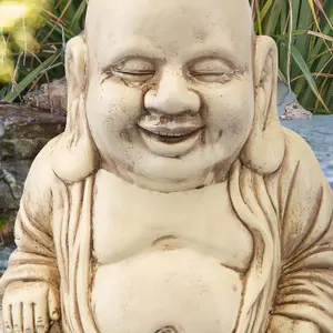 Zen Garden Happy Buddha 12 Inch Ornament