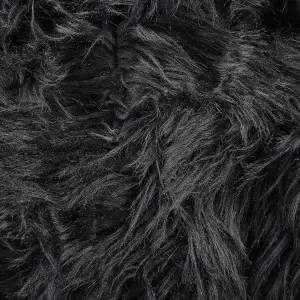 Bedspread DELICE Fabric 200 x 220 cm Black