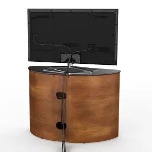 AVF Affinity Blenheim Plus 80cm Curved TV Stand, for TVs up to 40" - Walnut