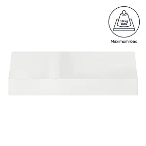 GoodHome Cusko Rectangular Floating shelf (L)30cm x (D)23.5cm