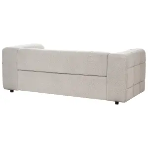 3 Seater Boucle Sofa Grey MULLOLA