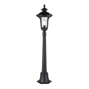 Elstead Chicago Outdoor Bollard Textured Black, IP44