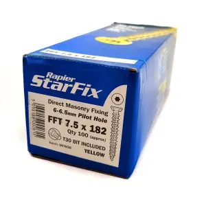 Rapierstar StarFix FFT Masonry Screw (100 Pack) - 182mm