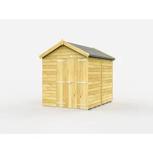 DIY Sheds 6x8 Apex Shed - Double Door Without Windows