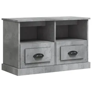 Berkfield TV Cabinet Concrete Grey 80x35x50 cm Engineered Wood