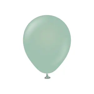 Kalisan Latex Retro Balloons (Pack of 100) Winter Green (One Size)