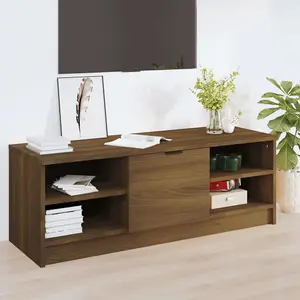 vidaXL TV Cabinet Brown Oak 102x35.5x36.5 cm Engineered Wood