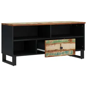 Berkfield TV Cabinet 100x33x46 cm Solid Wood Reclaimed&Engineered Wood