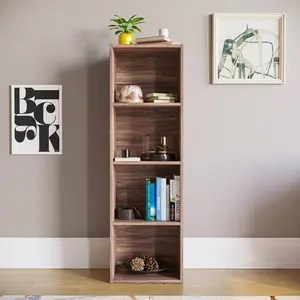 Gerardi Standard Bookcase Walnut / 106 cm H x 32 cm W