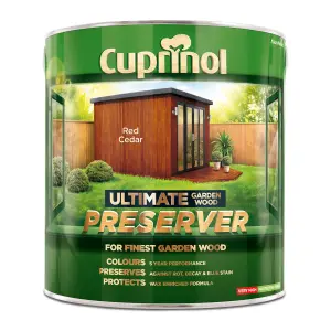 Cuprinol Ultimate Red cedar Matt Exterior Wood paint, 4L Tin