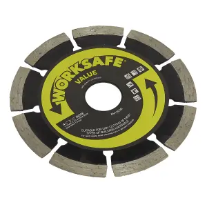 Sealey 115 x 22mm Value Diamond Blade For Power Tools Dry-Cutting WDV115