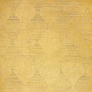 Galerie Pepper Raffia Gold Shimmer Geometric Diamond Wallpaper