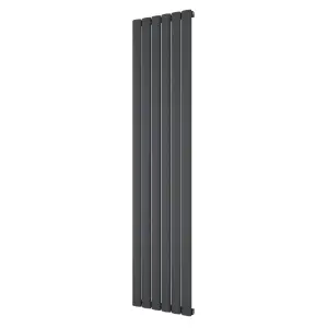 Agadon Berlin Aluminium Designer Radiator 1800 x 415 mm Textured Anthracite - 3335 BTU - 10 Years Guarantee