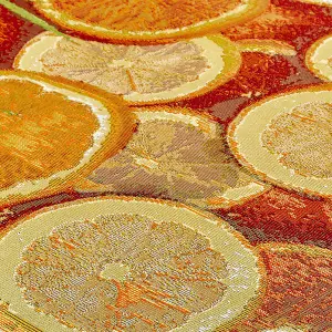 Orange Outdoor Rug, Abstract Stain-Resistant Rug For Decks Patio Balcony, Nature Print Outdoor Area Rug-200cm X 285cm