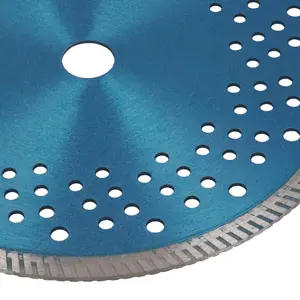 9in / 230mm Dry and Wet Turbo Cutting Disc Porcelain Ceramic Granite Marble 5pk