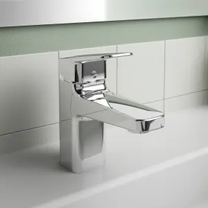 Ideal Standard Ceraplan Standard Chrome effect Square Basin Mono mixer Tap