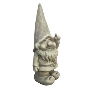 Terrastyle Grey Gnome Garden ornament (H)44.5cm