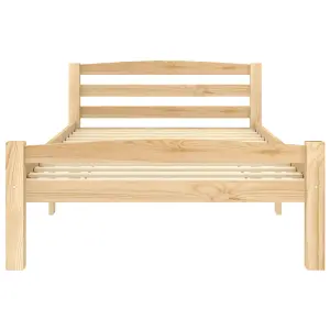 Berkfield Bed Frame Solid Pinewood 100x200 cm