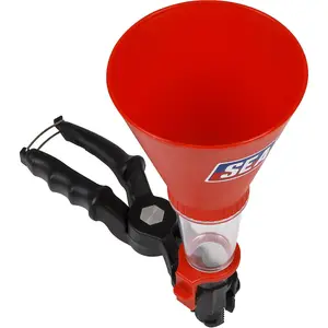 Versatile 2 Piece Universal Oil Funnel Set with Adjustable Clamp and 124mm Diameter