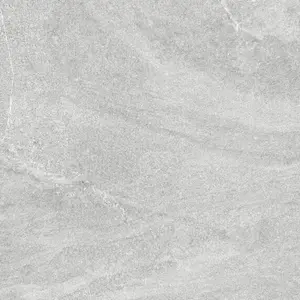 Abyss Matt Light Grey Stone Effect Porcelain Outdoor Tile - Pack of 15, 5.58m² - (L)610x(W)610mm