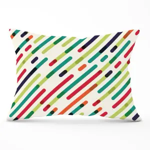 Coloured Diagonal Abstract Pattern Cushions 33cm x 48cm