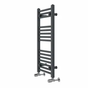 Rinse Modern Bathroom Heated Towel Rail Ladder Radiator 800x400mm Straight for Bathroom Kitchen Anthracite