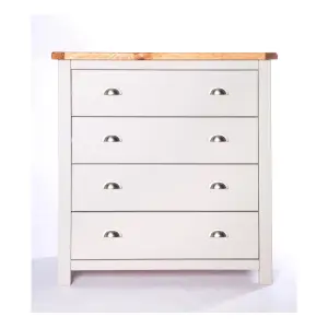 Argenta 4 Drawer Chest of Drawers Chrome Cup Handle