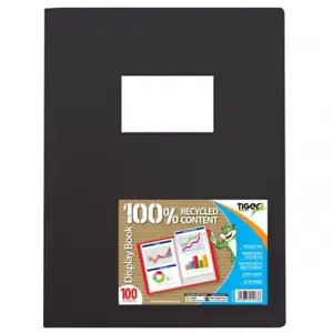 Tiger Stationery A4 Display Book Black (One Size)