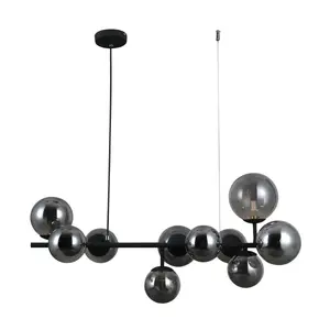 Luminosa Frontera Modern 10 Light Bar Pendant Ceiling Light, G9