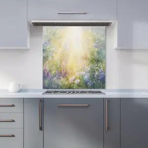 Ava Sterling: 00003 Premium Glass Kitchen Splashback W600mm x H600mm