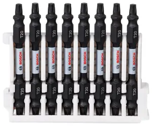 Bosch Professional Impact Double Ended Bit Pack 65mm, 8xT20 Pick & Clic