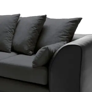 Dylan Corner Sofa Left Facing in Black