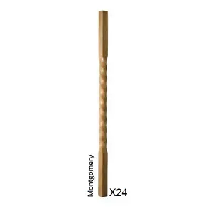 Oak Spindle Montgomery 32mm x 32mm x 900mm - 24 Pack UK Manufactured Traditional Products Ltd