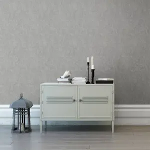 Muriva Grey Texture Pearlescent effect Embossed Wallpaper