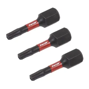 Sealey TRX-Star T15 Impact Power Tool Bits Forged From S2 Steel 25mm 3pc AK8216