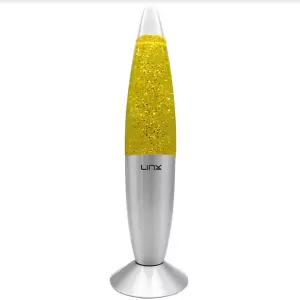 16inch Aluminium Wax Melting Mood Light Lava Lamp - Glitter Gold