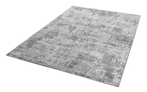 Modern Silver Rug, Abstract Rug for Bedroom, Stain-Resistant Rug for Dining Room, Abstract Silver Rug-120cm X 170cm