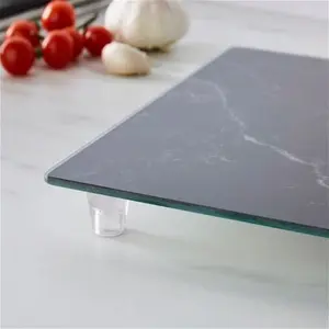 Dunelm Black Marble Glass Hob Cover