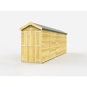 DIY Sheds 4x20 Apex Shed - Double Door Without Windows